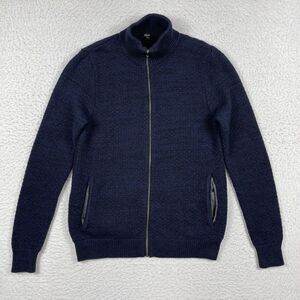 Rails Sweater Mens Medium Blue Park Navy Marbled Office Preppy Casual Workwear